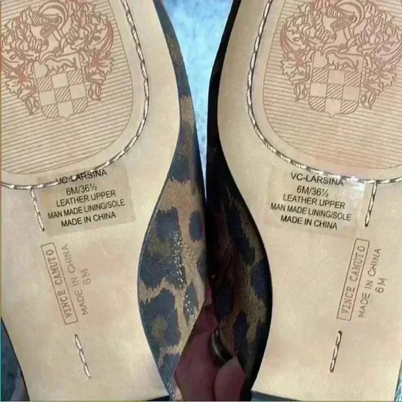 Vince Camuto Larsina Mule in Nut Leopard Print Size 6 - NWT - Picture 5 of 5